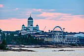 Harbor, view of city center, Helsinki, Finland