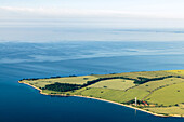 View from above on the Marienuchter beacon, Fehmarn, Fehmarnbelt, Baltic Sea, aerial view, Ostholstein, Schleswig-Holstein, Germany