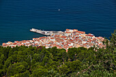 Cefalu von oben, Sizilien, Italien