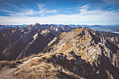 Die Ammergauer Alpen, Bayern, Deutschland
