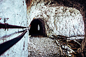 Eisenzeit - eine Kletterroute über den alten Tunnelbauersteig auf die Zugspitze, Wetterstein, Bayern, Deutschland
