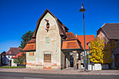 Former guard house on Puschkinplatz in Hildburghausen, Thuringia, Germany
