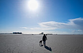 Walk on the beach in St. Peter-Ording,