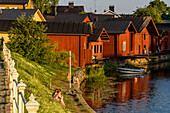 Storage houses by the river, Altdtadt, Porvoo, Finland