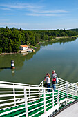 Crossing with a large car ferry from Turku to the Ahland Islands, Finland