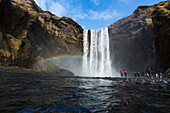 Skogafoss Wasserfall, Süd-Island, Europa