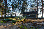 Sauna in the middle of Patvinsuo National Park, Finland