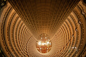 Lobby of the Grand-Hyatt Hotel in the Jin Mao Tower, Pudong, Shanghai, People&#39;s Republic of China, Asia
