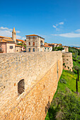 City wall of Magliano in Toscana, Maremma, Province of Grosseto, Toscana, Italy
