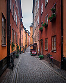 Old town Gamla Stan in Stockholm in Sweden
