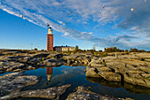Many birds breed on the lighthouse island Kylmaepiphlaja, lighthouse hotel, Rauma, west coast, Finland
