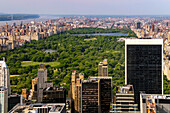 Die Aussicht vom Aussichtspunkt auf dem Rockefeller Center in Ney York  ist überwältigend