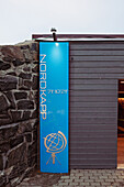 Eingang in die Nordkaphalle, Nordkap, Finnmark, Norwegen, Europa