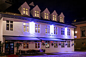 Abendstimmung in der Altstadt, Bergen, Unesco Weltkulturerbe, Hordaland, Norwegen, Europa