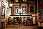 Abendstimmung in der Hollendergatan in Bergen, Unesco Weltkulturerbe, Hordaland, Norwegen, Europa
