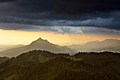 Storm clouds over the Grünten, Allgäu Alps, Allgäu, Bavaria, Germany