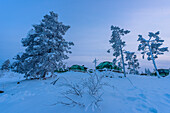 Glass igloo in Levi, Finland