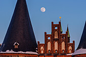 Ausschnitt des Holsten Tor, Lübeck, Lübecker Bucht, Schleswig Holstein, Deutschland