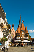 City Hall and City Church, Michelstadt, Odenwald, Hesse, Germany