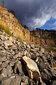 The quarry above Schriesheim widely marks the Südliche Bergstrasse, Baden-Württemberg, Germany.