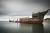 Schiffswrack bei Punta Arenas, Patagonien, Provinz Magallanes, Chile, Südamerika