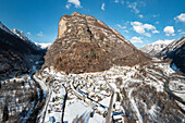 Glorious winter day in Ticino, Brione, Ticino, Switzerland, Europe