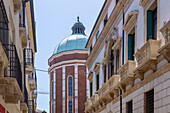 Vicenza; Via Cesare Battisti, Palazzo Trissino al Duomo, Cattedrale di Vicenca, Venetien, Italien