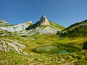 Rossköpfe, Grubasee, Rofan, Tirol, Österreich