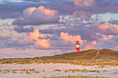 List Ost lighthouse at Ellenbogen, Sylt Island, Schleswig-Holstein, Germany