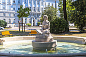 Linz, fountain Freude am Schönen, Volksgarten