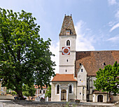 Spitz, Pfarrkirche hl. Mauritius, Kirchenplatz, Niederösterreich, Österreich