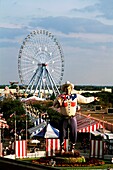 Big Tex begrüßt Messebesucher auf der Texas State Fair in Dallas, Texas, USA