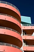Niedrigen Winkel Blick auf das Ritz-Carlton Hotel, Art Deco District, South Beach, Miami Beach, Miami-Dade County, Florida, USA