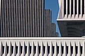 Architectural details of a government building, Empire State Plaza, Albany, Albany County, New York State, USA