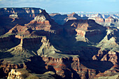 The Grand Canyon in the late afternoon.