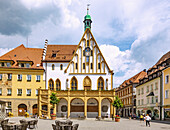 Amberg; Rathaus, Marktplatz, Bayern, Deutschland