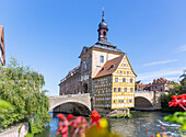 Bamberg; Altes Rathaus; Obere Brücke, Bayern, Deutschland