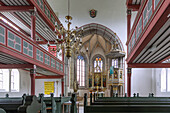Burgbernheim; St. Johannis-Kirche; Innenraum, Bayern, Deutschland