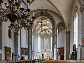 Hassfurt, Ritterkapelle St. Maria, Innenraum, Bayern, Deutschland