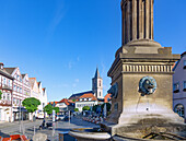 Bad Neustadt an der Saale, market square and Assumption Church