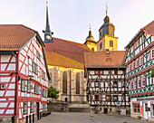 Schmalkalden, Kirchhof, Kirche St. Georg, Historicum, Zinnfiguren Museum, Thüringen, Deutschland