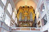 Bad Windsheim; Evangelische Stadtkirche St. Kilian; Orgelprospekt, Bayern, Deutschland