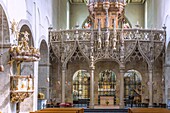 Cologne; St. Panteleimon; Inner space; late Gothic rood screen