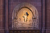Worms; Dom St. Peter; Steinbildwerk Auferstehung Christi, Rheinland-Pfalz, Deutschland