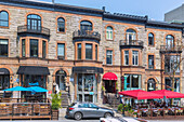 Montréal; viktorianische Häuser, Rue Crescent, Golden Mile, Quebec, Kanada