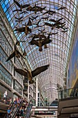 Toronto, Eaton Centre, wild geese sculpture Step Flight by Michael Snow