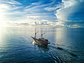 Segelboot in Indonesien