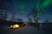 Camping in Norway, Northern Lights