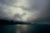 Lake Wakatipu und Nebel über den Südalpen - Neuseeland