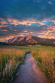 Licht des frühen Morgens in den Flatirons, Boulder Colorado
